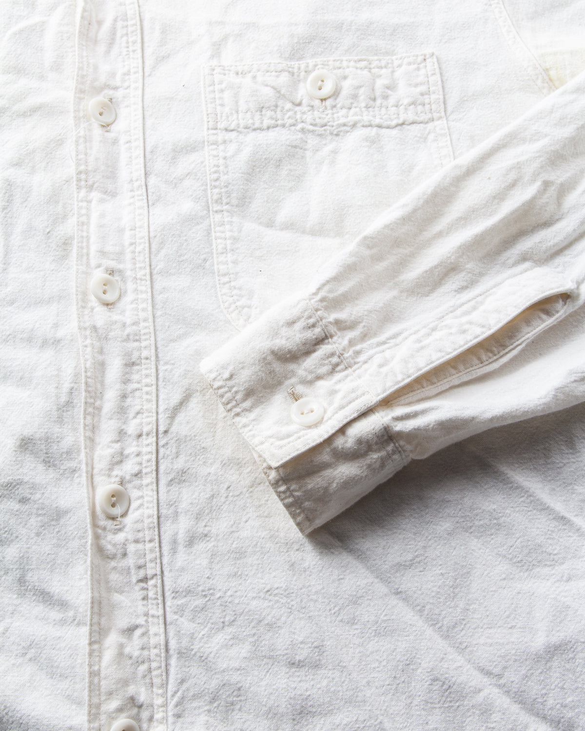 Second Hand Buzz Rickson's US Navy Chambray Shirt White Size M