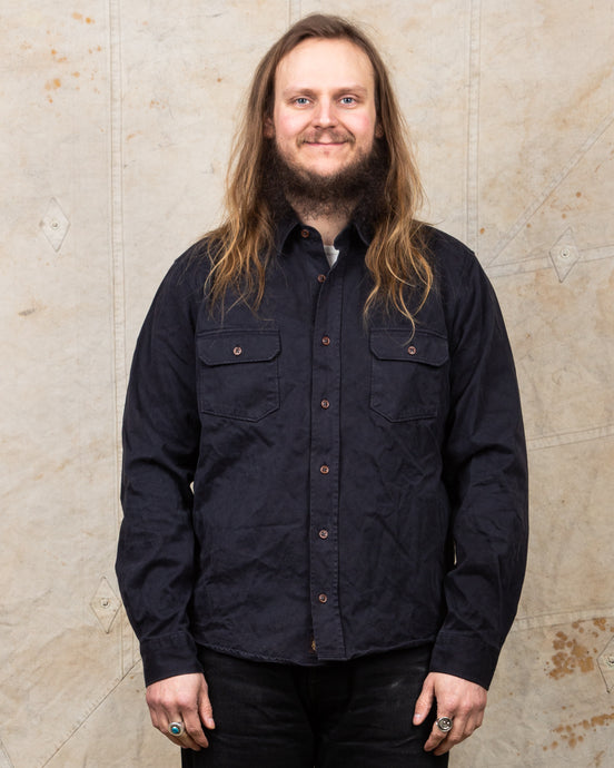 Second Hand Indigofera Alamo Shirt Marshall Black Size L