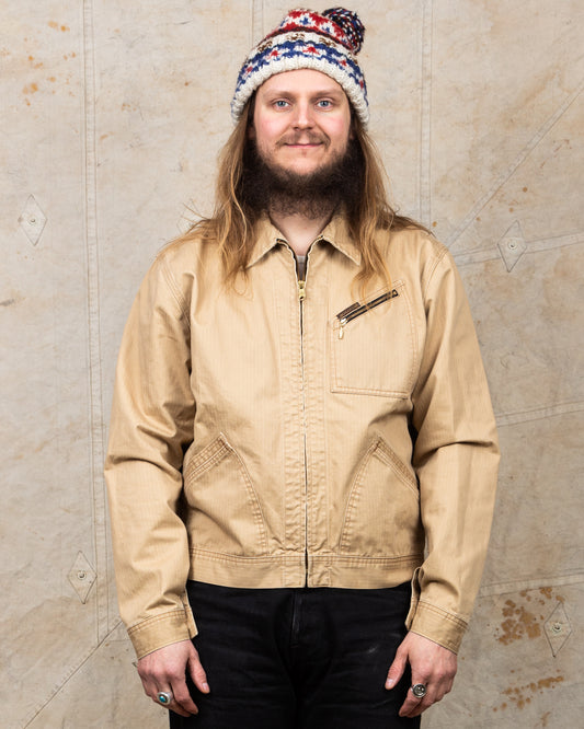 Second hand Indigofera Tucson Beige HBT Jacket Size L