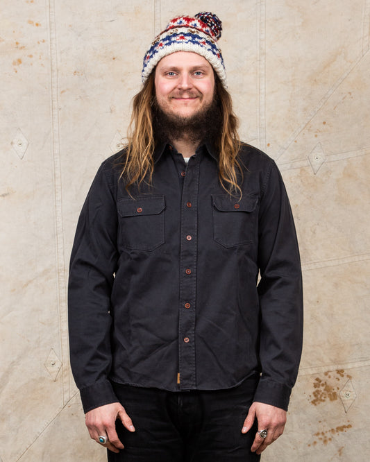 Second Hand Indigofera Alamo Shirt Grey Black Size M