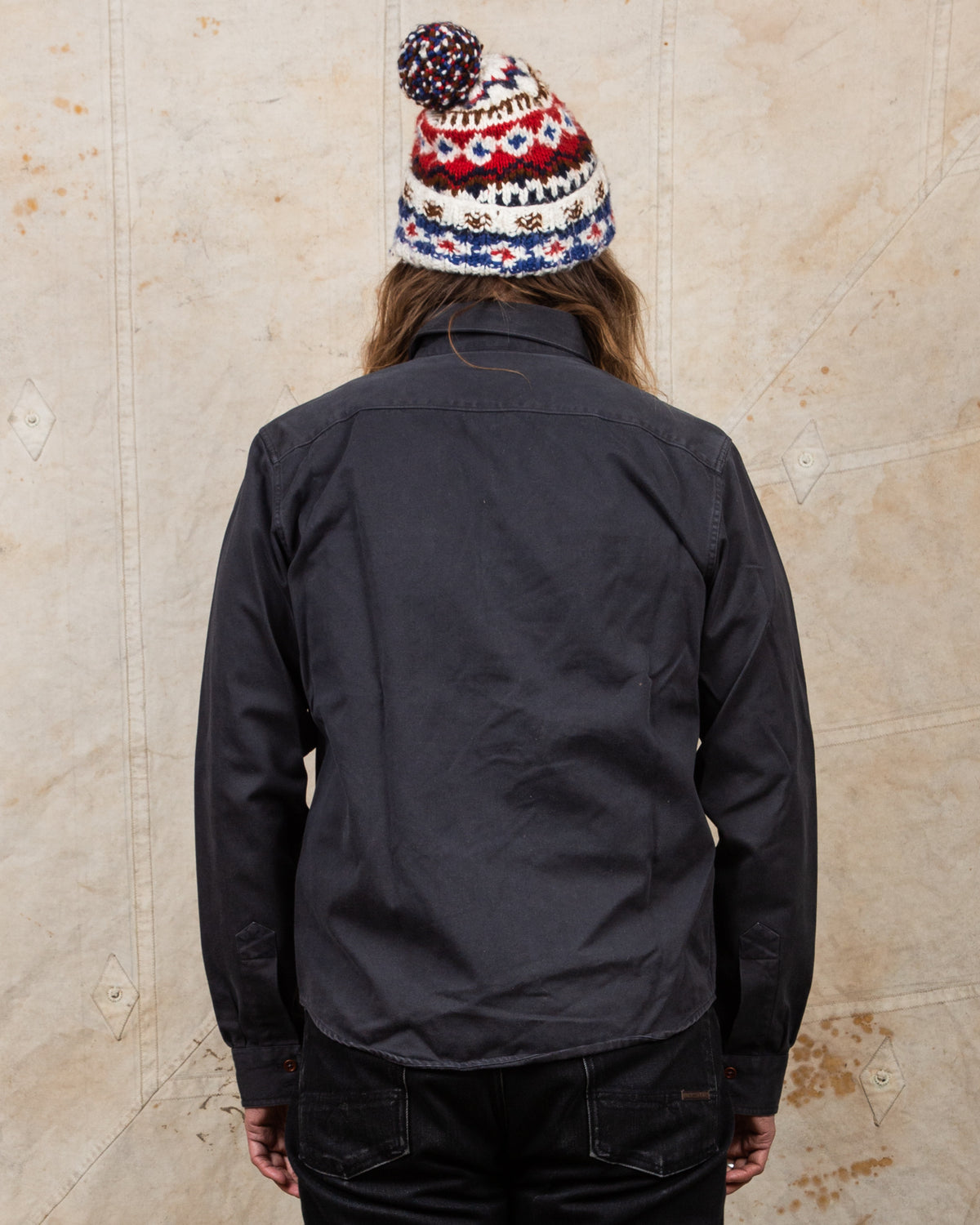 Second Hand Indigofera Alamo Shirt Grey Black Size M