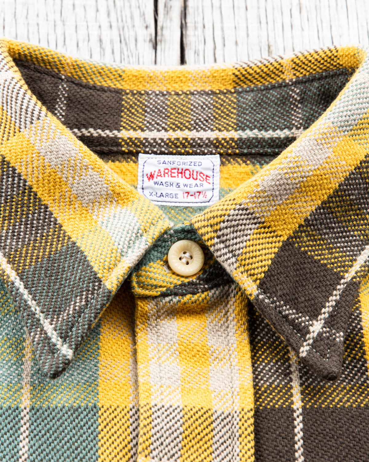 Warehouse & Co Lot 3104 Heavy Flannel Shirt Green