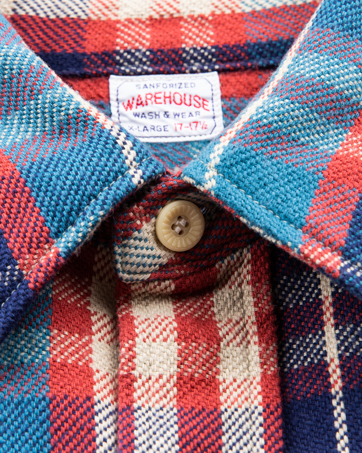 Warehouse & Co Lot 3104 Heavy Flannel Shirt Blue
