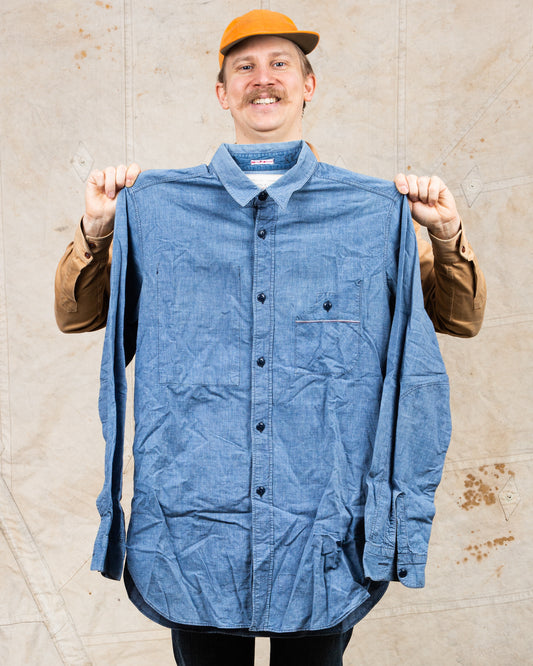 Second Hand Mister Freedom Chambray Shirt Size XL
