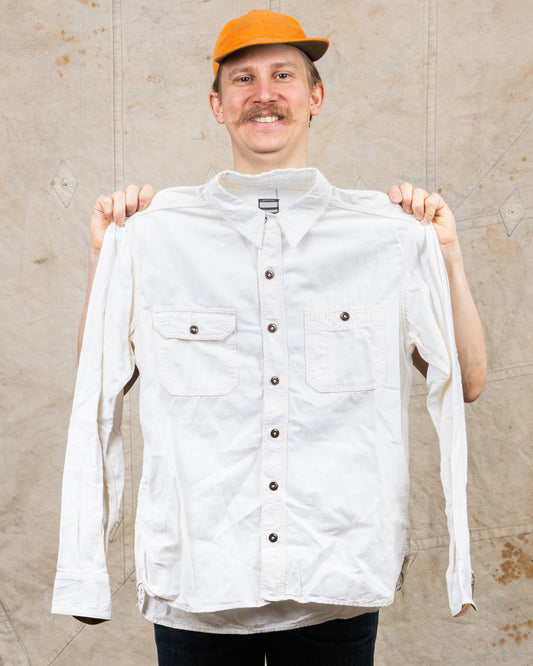Second Hand Momotaro Work Shirt White Size 40
