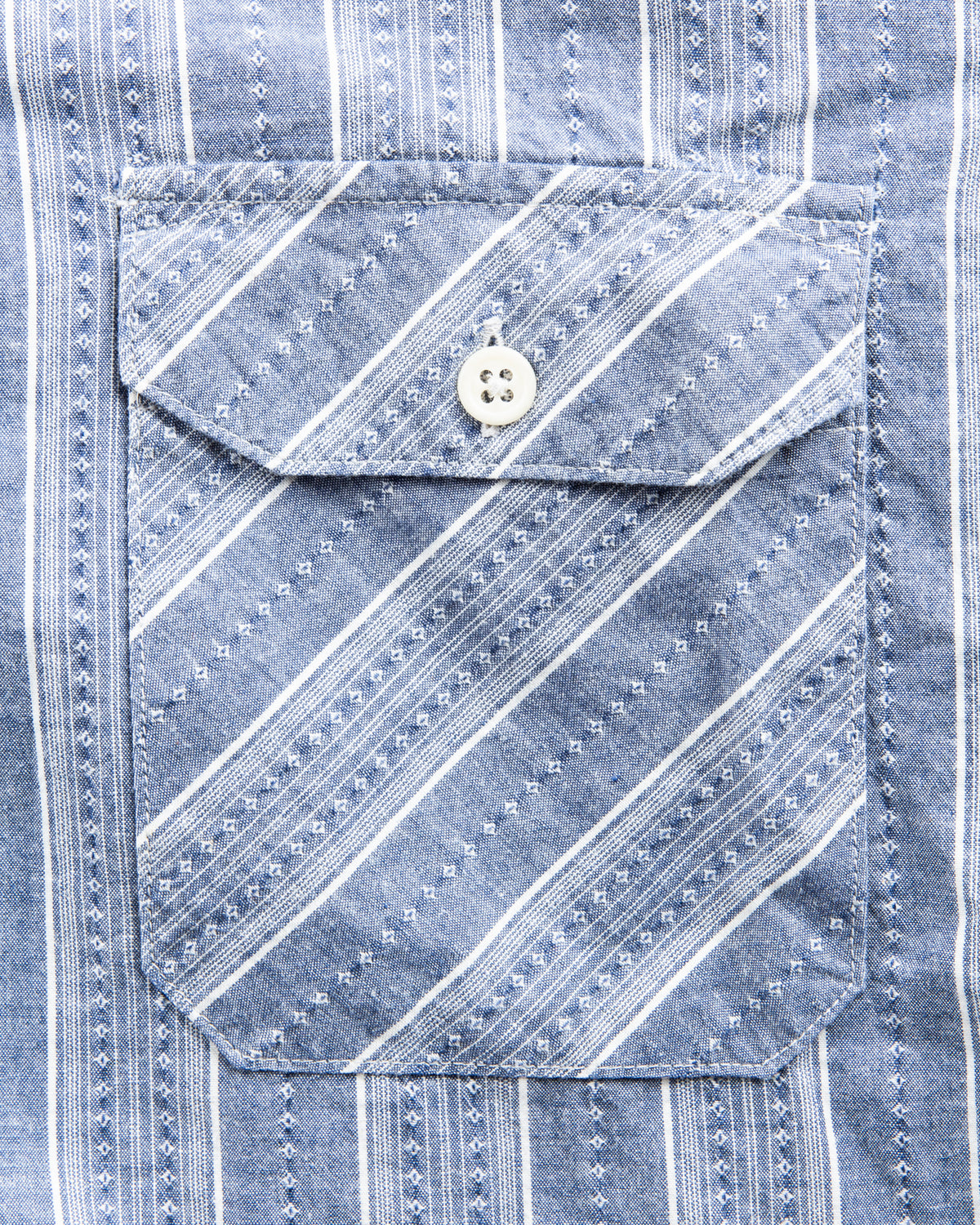 Second Hand Indigofera Delray Shirt Dobby Fabric Size M