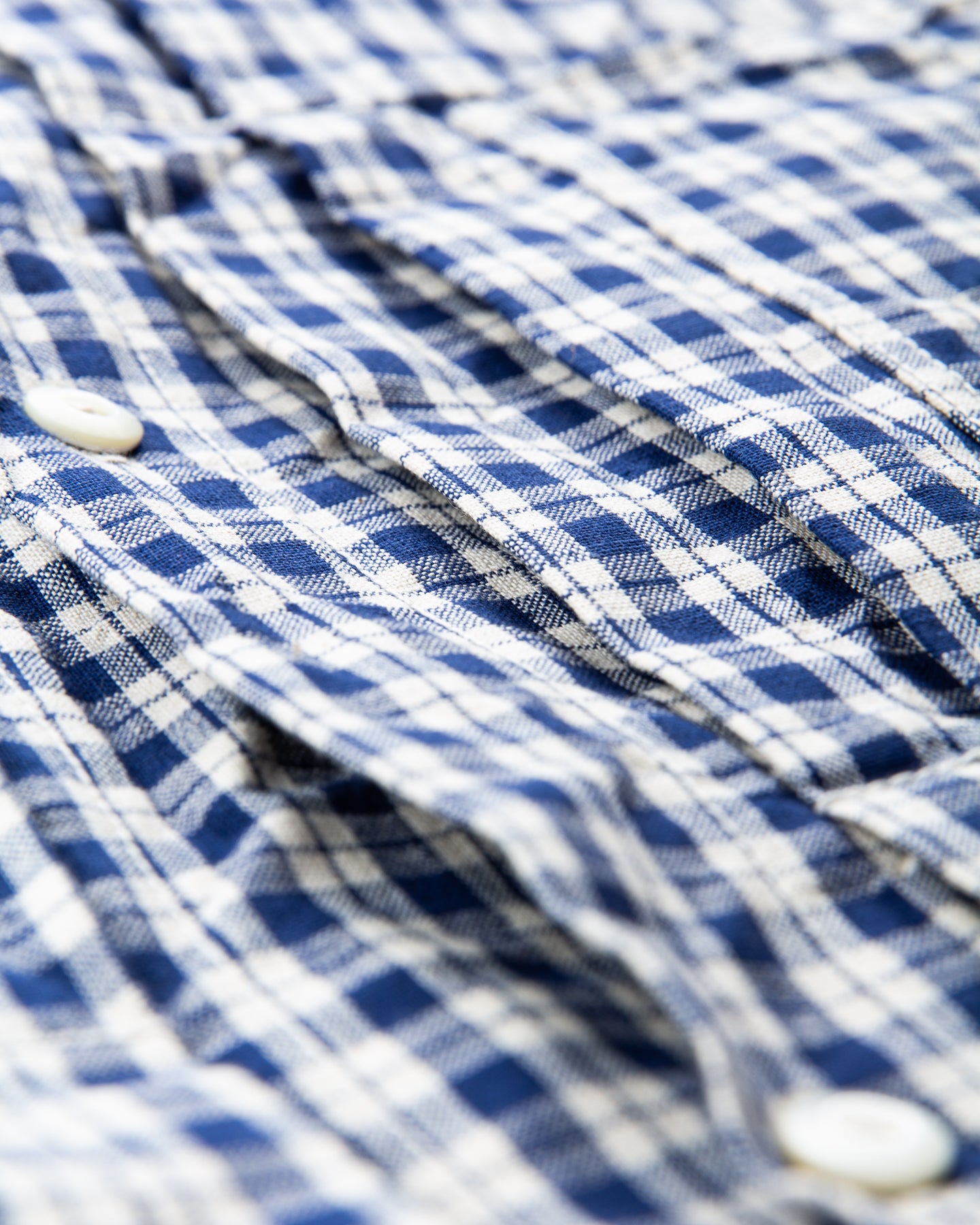 Warehouse & Co Lot 2166 Indigo Check Round Collar Jacket – Second