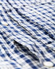Warehouse & Co Lot 2166 Indigo Check Round Collar Jacket