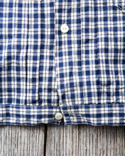 Warehouse & Co Lot 2166 Indigo Check Round Collar Jacket