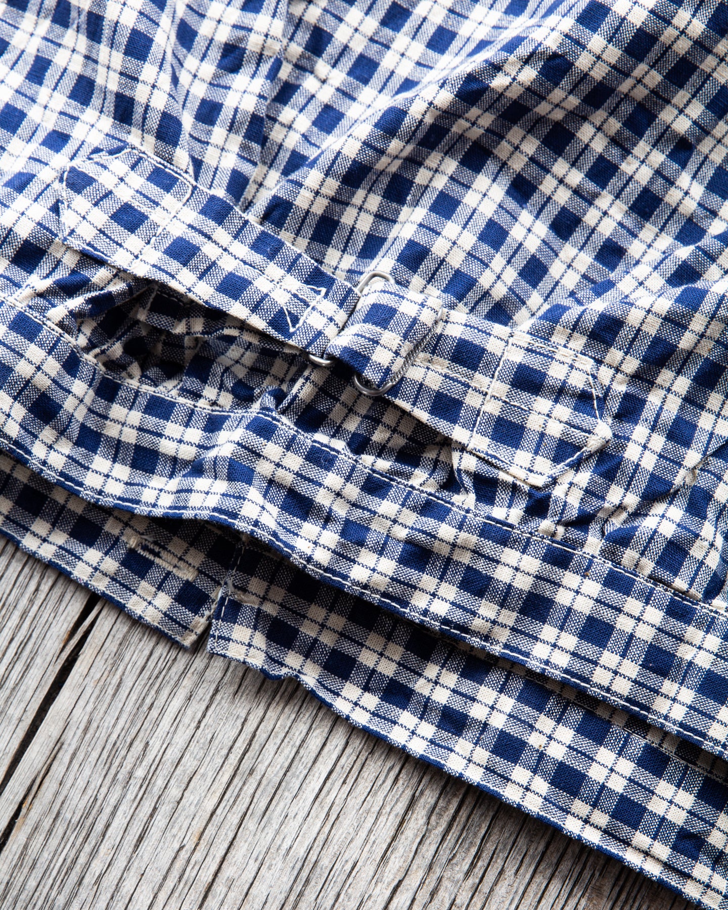 Warehouse & Co Lot 2166 Indigo Check Round Collar Jacket – Second