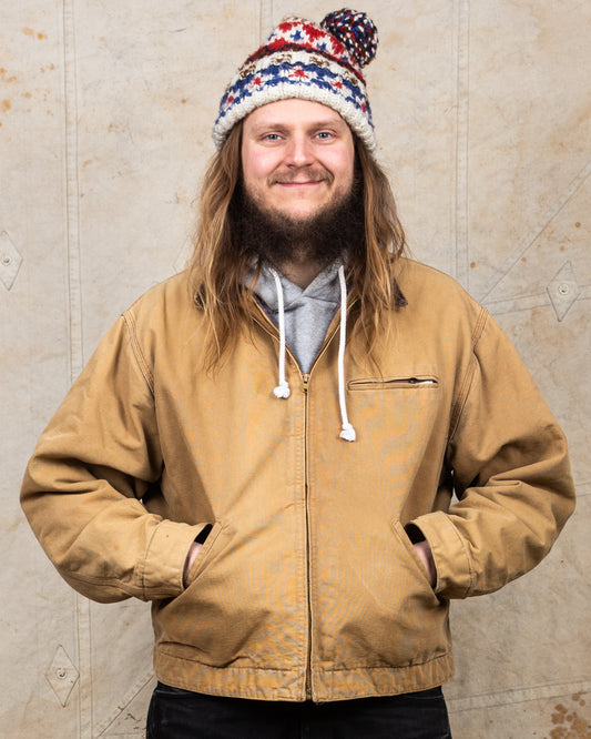 Second hand Bensimon Surplus Blanket Lined Brown Duck Work Jacket