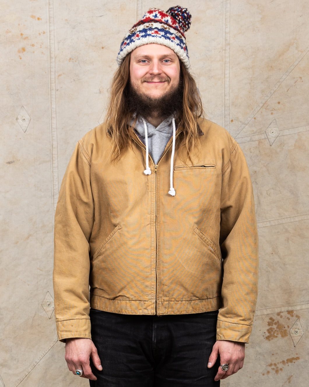 Second hand Bensimon Surplus Blanket Lined Brown Duck Work Jacket