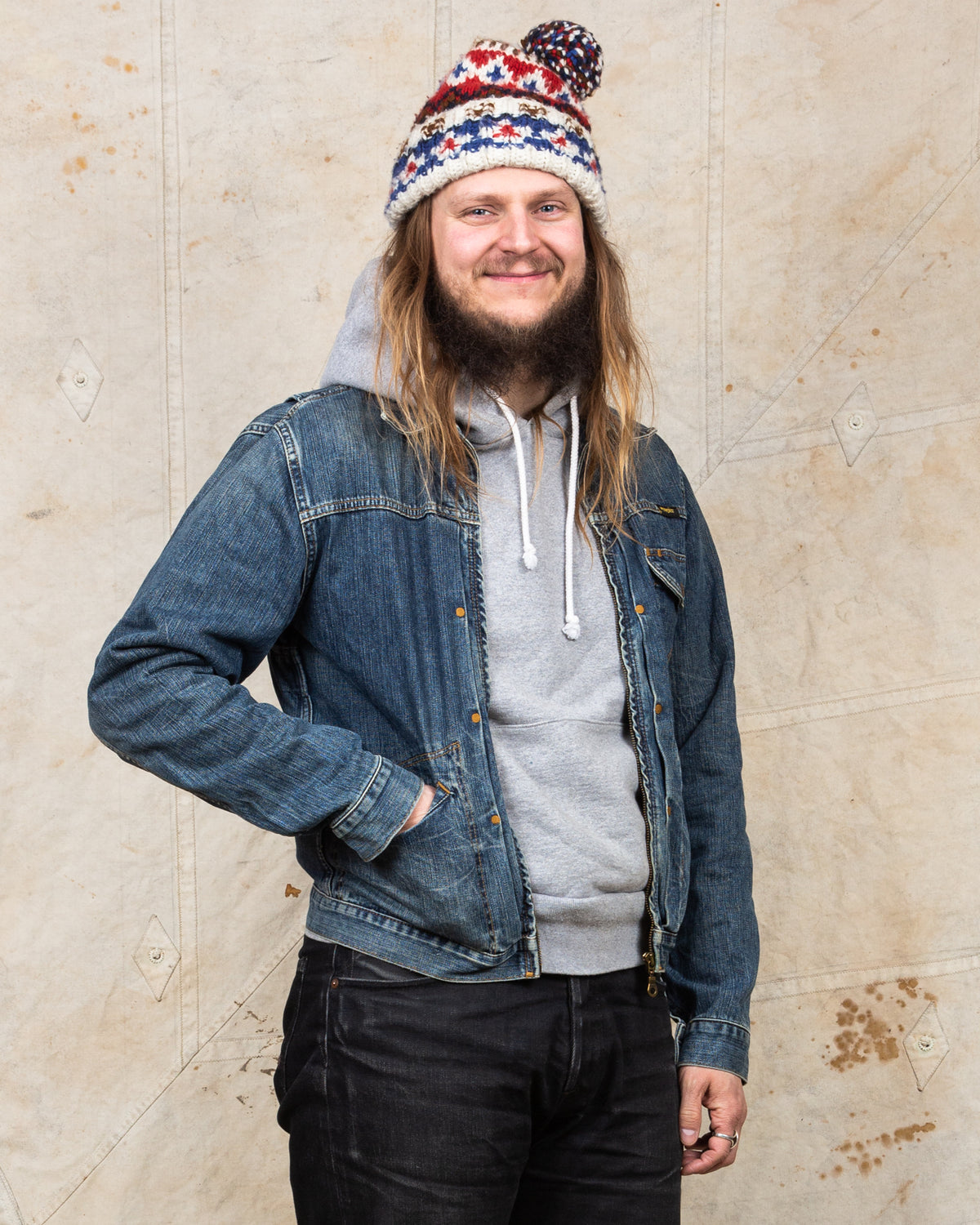 Second Hand Wrangler Embroidered Denim Jacket