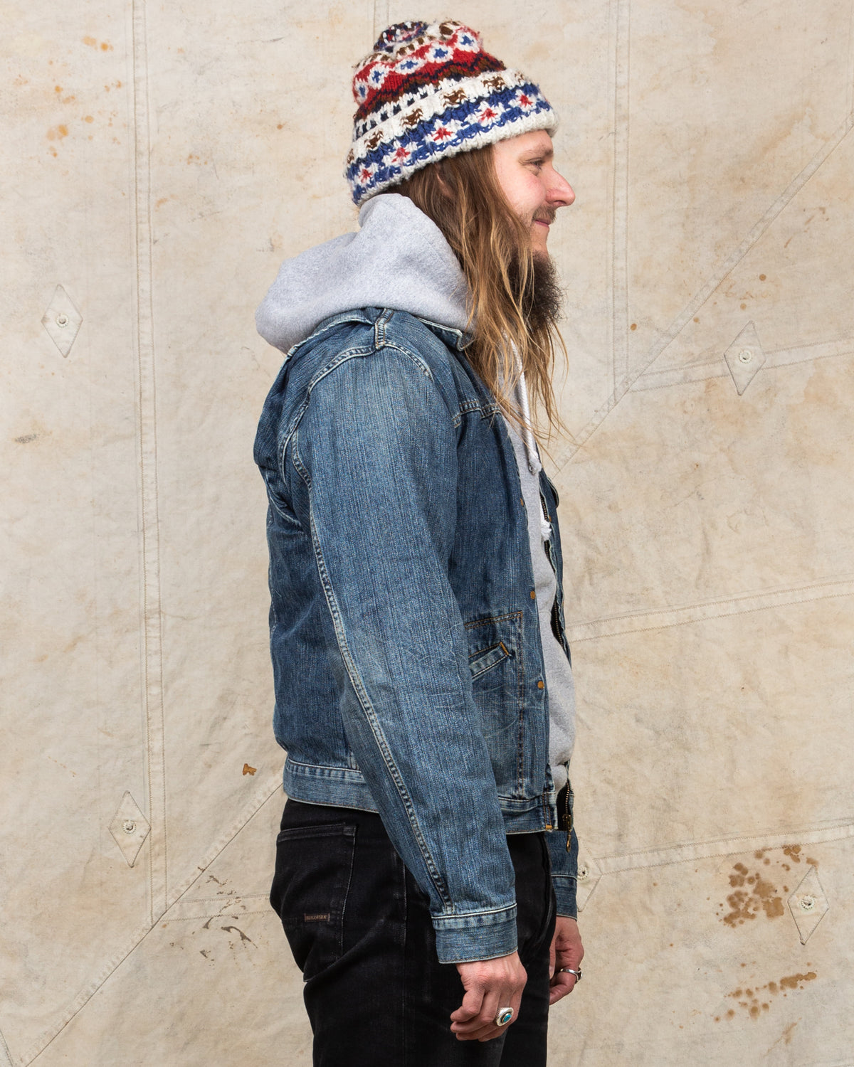 Second Hand Wrangler Embroidered Denim Jacket
