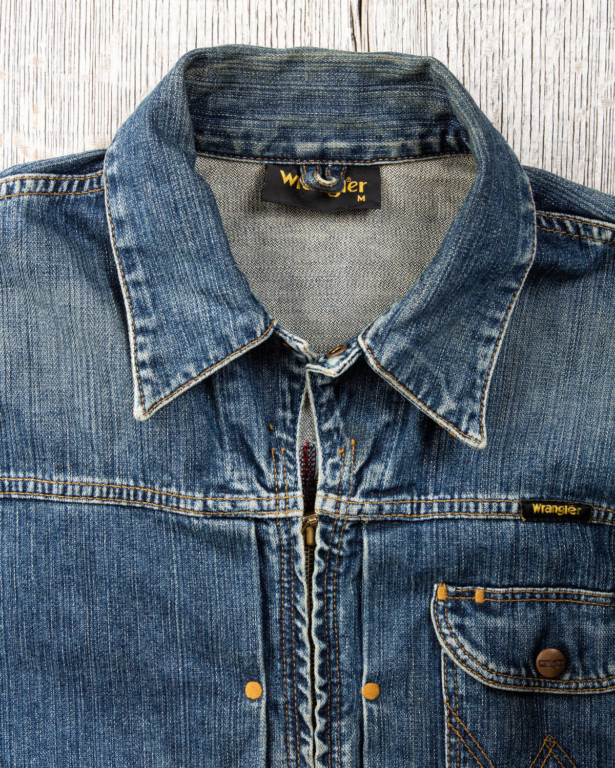 Second Hand Wrangler Embroidered Denim Jacket