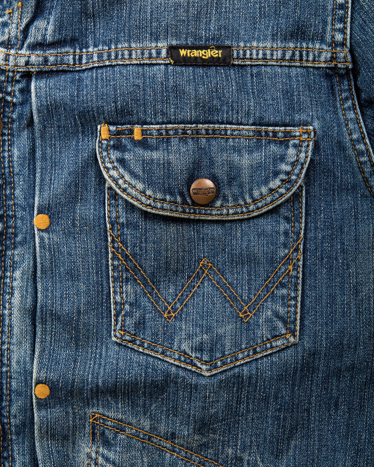 Second Hand Wrangler Embroidered Denim Jacket