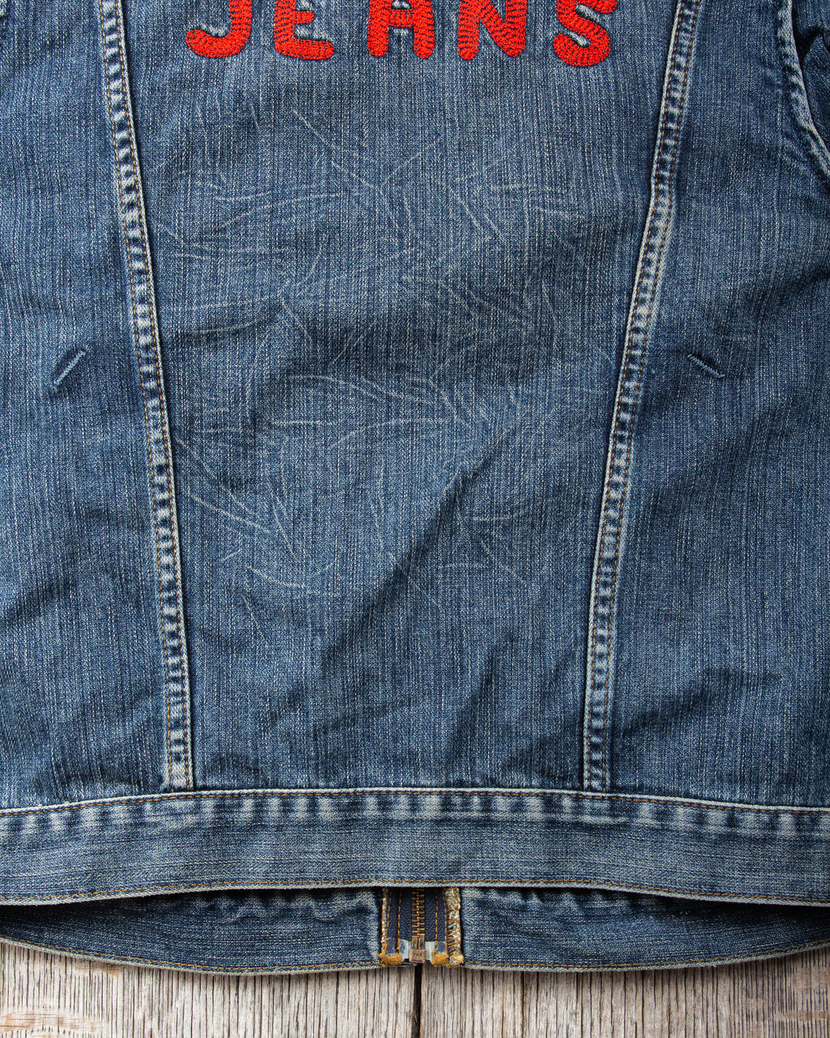 Second Hand Wrangler Embroidered Denim Jacket
