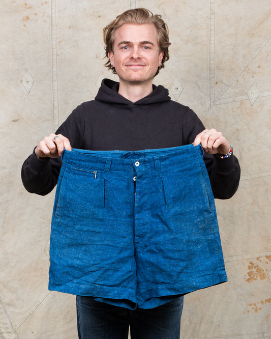 Vintage Indigo Dyed Shorts