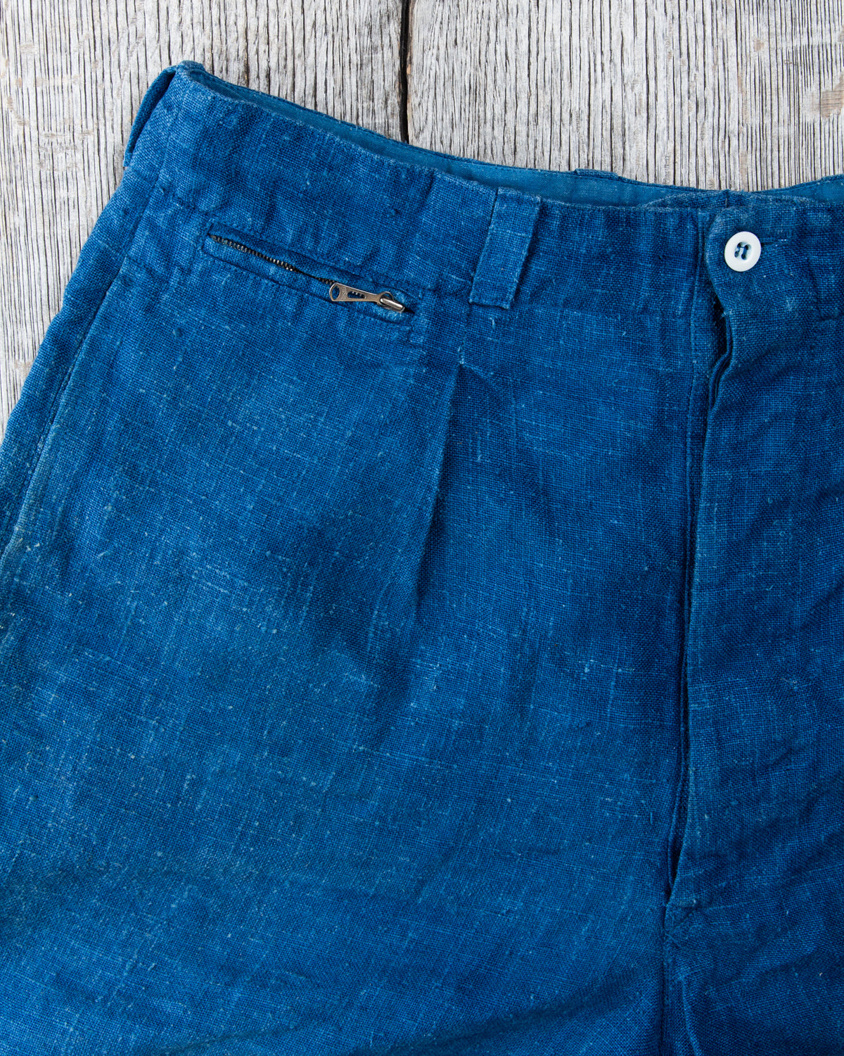 Vintage Indigo Dyed Shorts