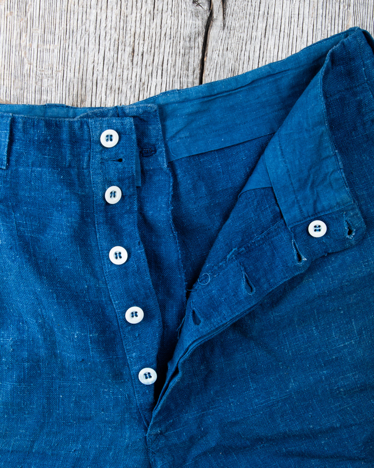 Vintage Indigo Dyed Shorts