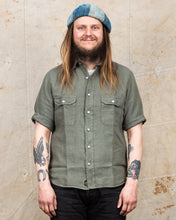 Indigofera Delray Shirt Linen Canvas M*A*S*H Green