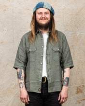 Indigofera Delray Shirt Linen Canvas M*A*S*H Green