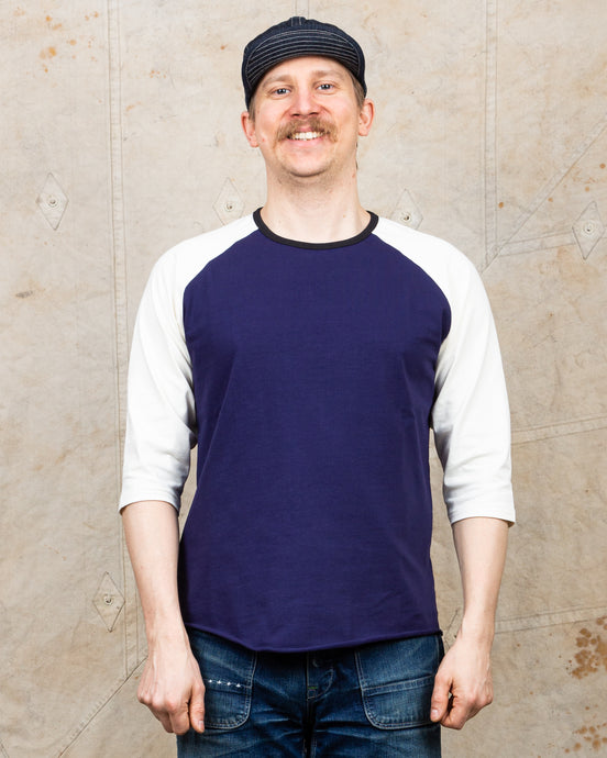 Indigofera Leon Raglan Sweater Pacific Cocatoo Black