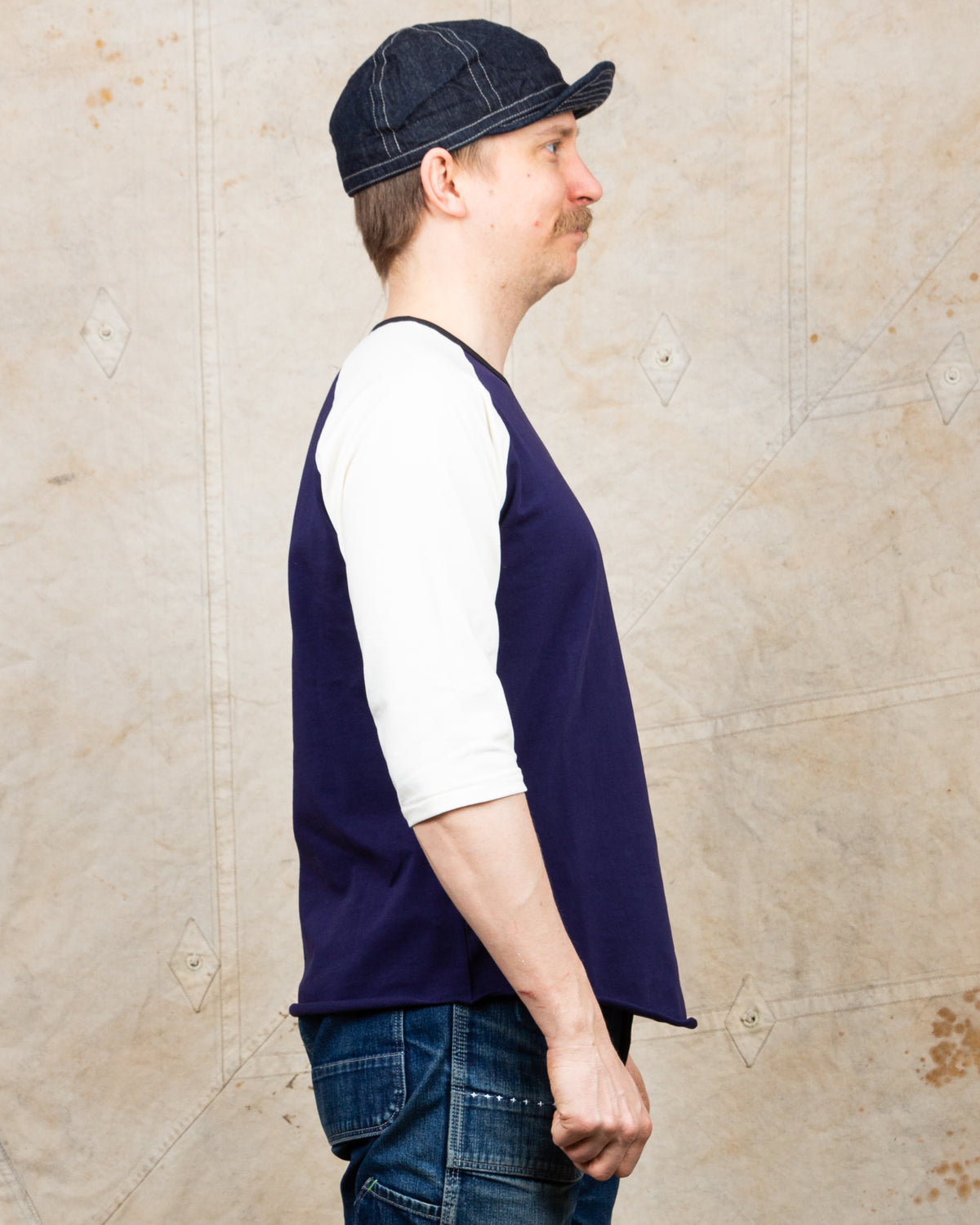 Indigofera Leon Raglan Sweater Pacific Cocatoo Black