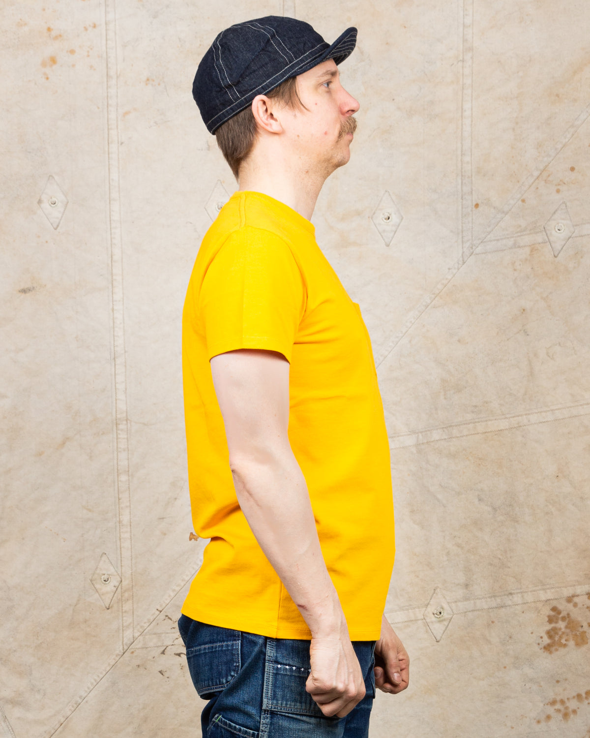 Indigofera Wilson Pocket T-Shirt Tequila Sunrise Yellow