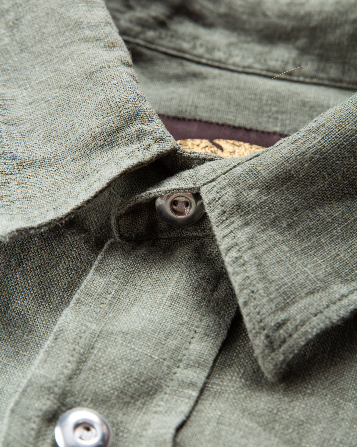 Indigofera Delray Shirt Linen Canvas M*A*S*H Green