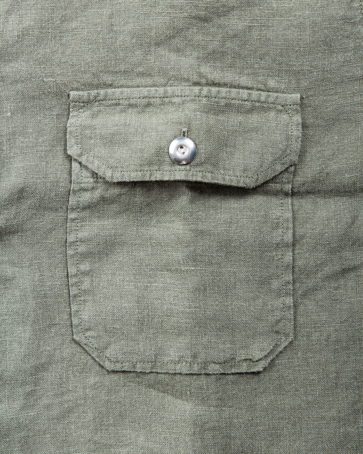 Indigofera Delray Shirt Linen Canvas M*A*S*H Green