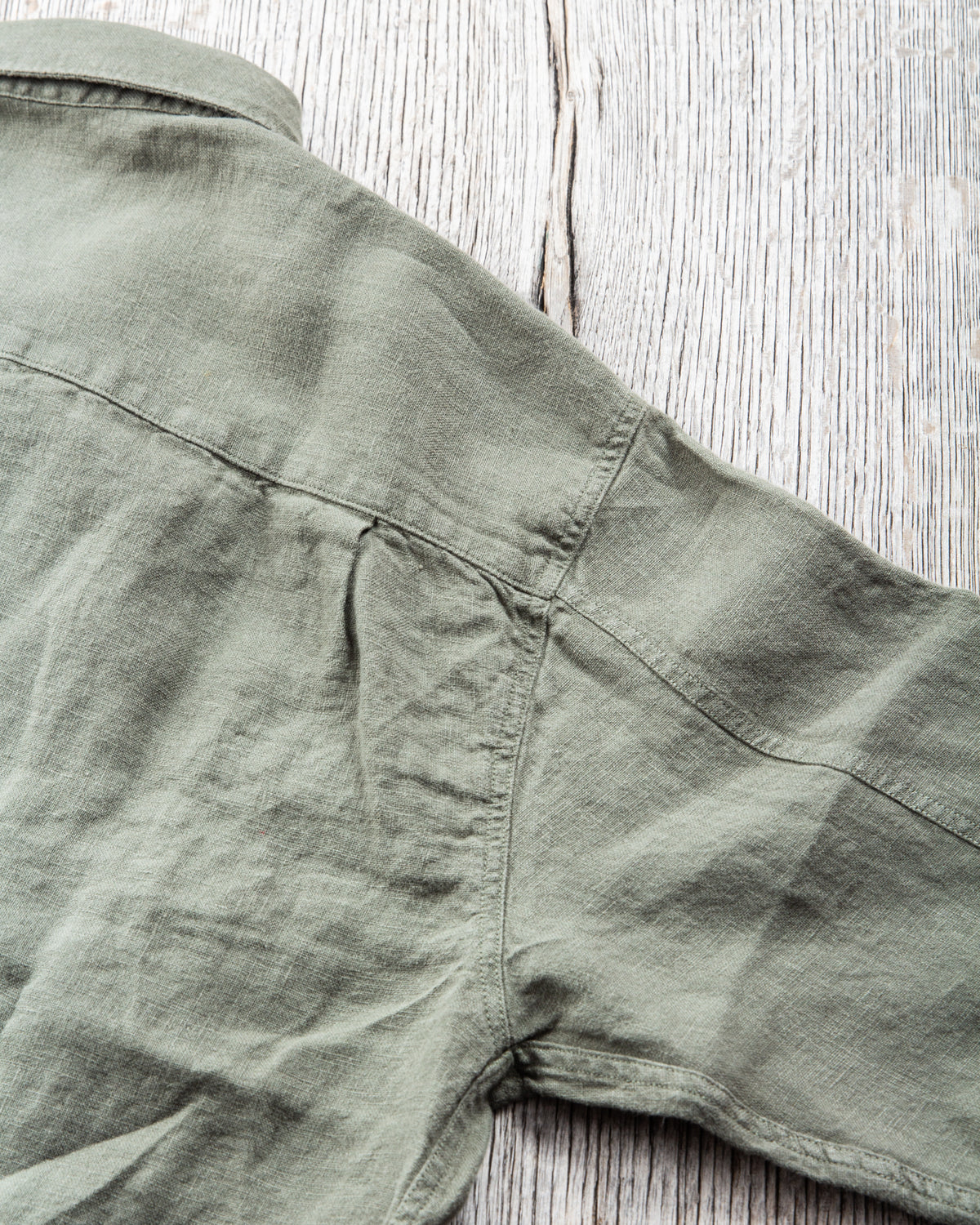 Indigofera Delray Shirt Linen Canvas M*A*S*H Green
