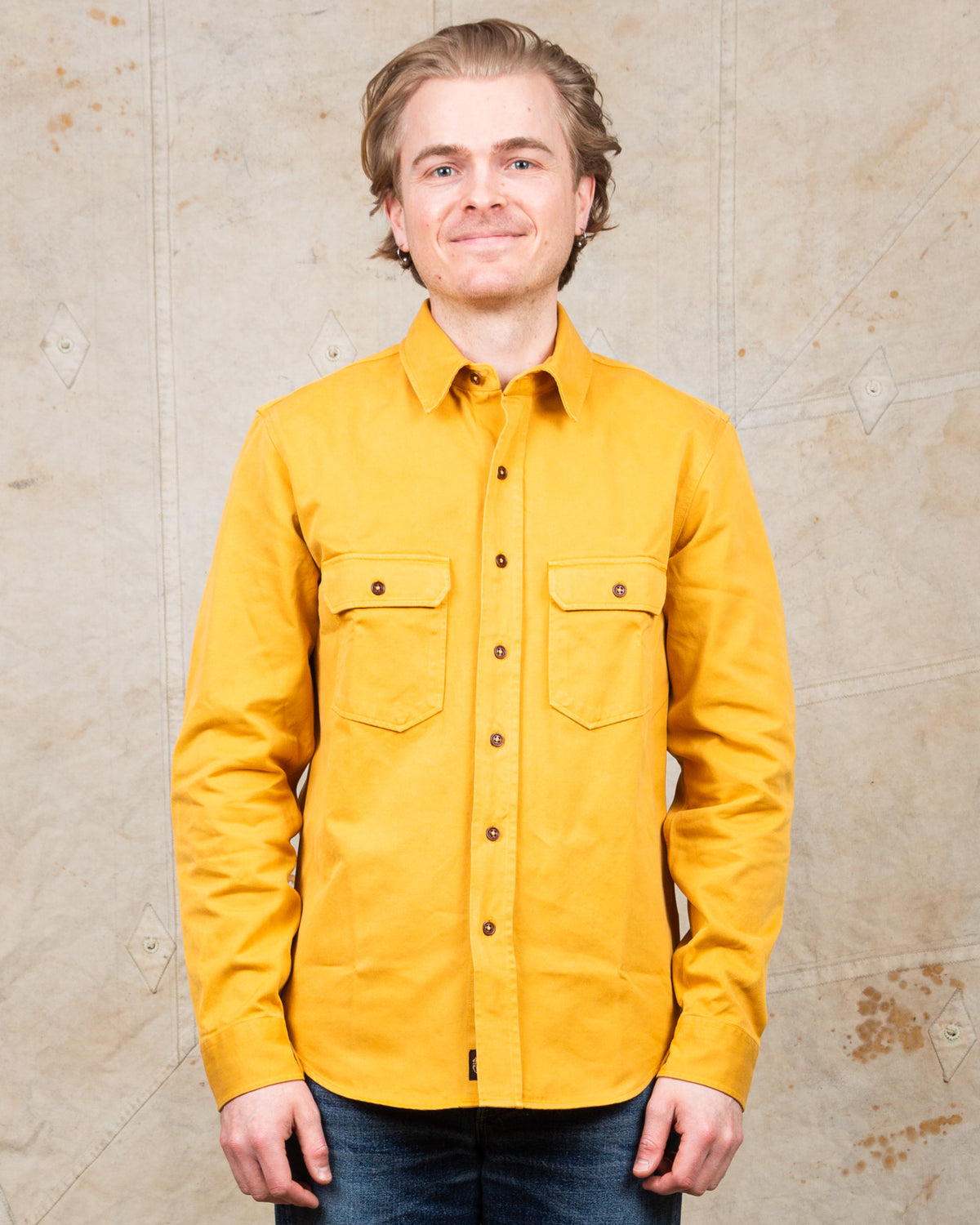 Indigofera Alamo Shirt Yellow Hornet