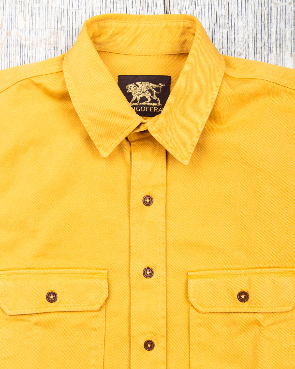 Indigofera Alamo Shirt Yellow Hornet