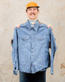 Second Hand Sugar Cane Co. Blue Chambray Work Shirt Size Small
