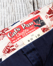 Second Hand Cat’s Paw Blue Worker Chinos W32