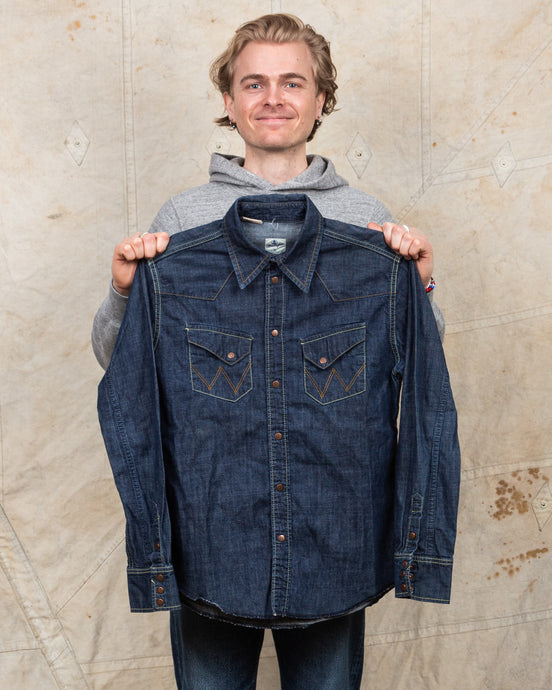 Second Hand Wrangler Blue Bell Western Shirt Size M