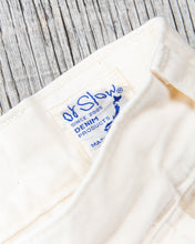 OrSlow Two Tuck Kinari Denim Wide Pants Ecru