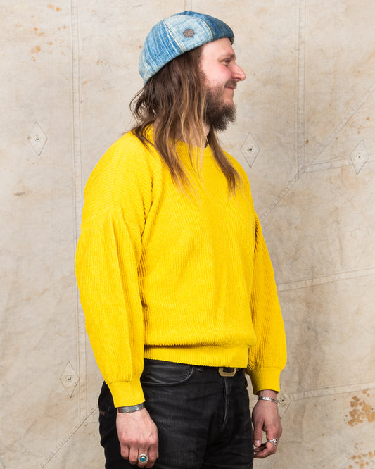 Tender Type 741 Rib Shoulder Pullover Turmeric Dyed