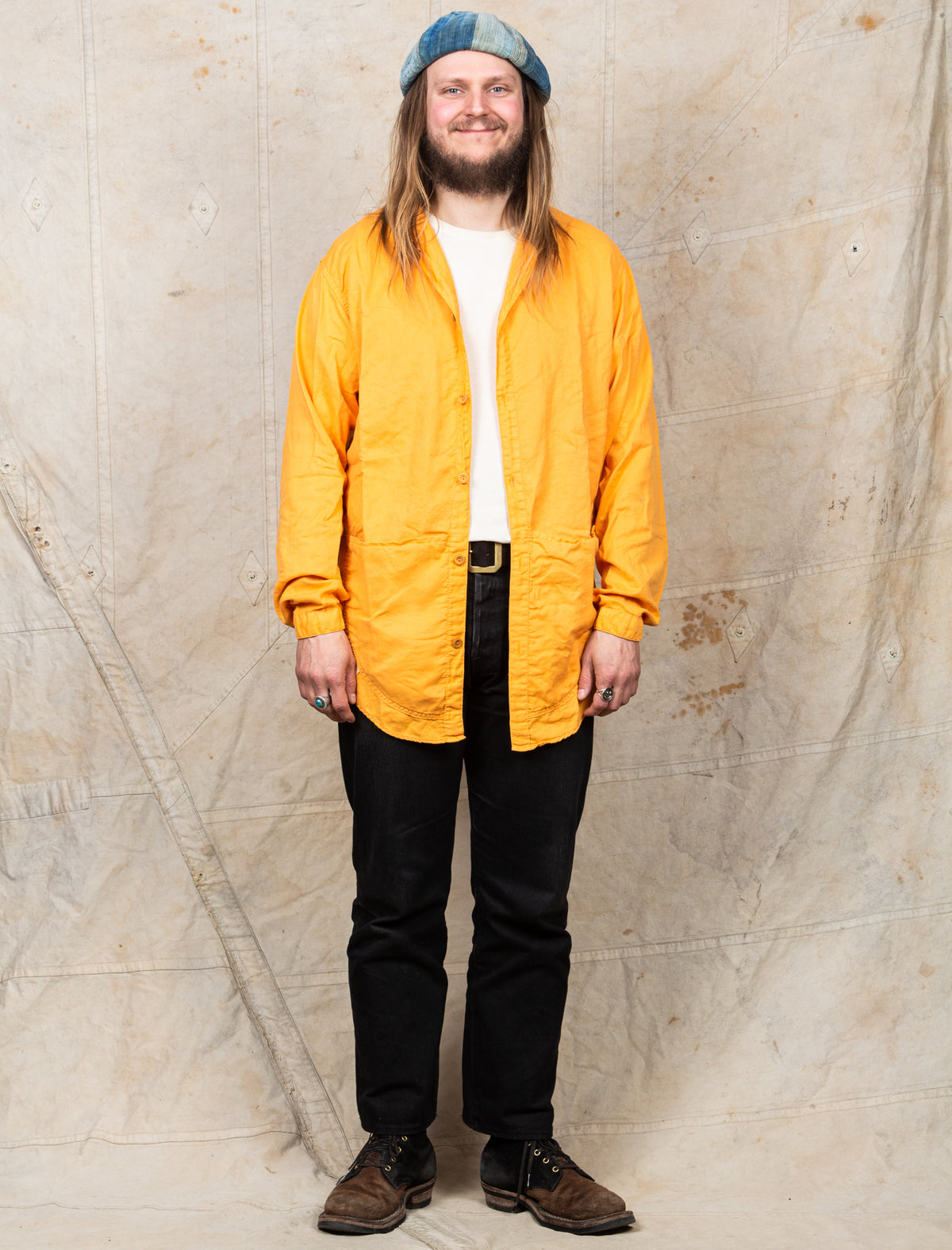 Tender Type 441 Compass Pocket Shirt Annatto Dyed