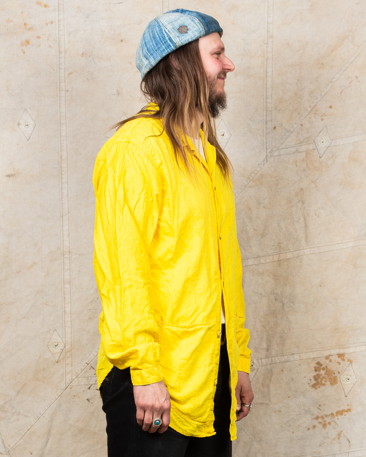 Tender Type 441 Compass Pocket Shirt Turmeric Dyed