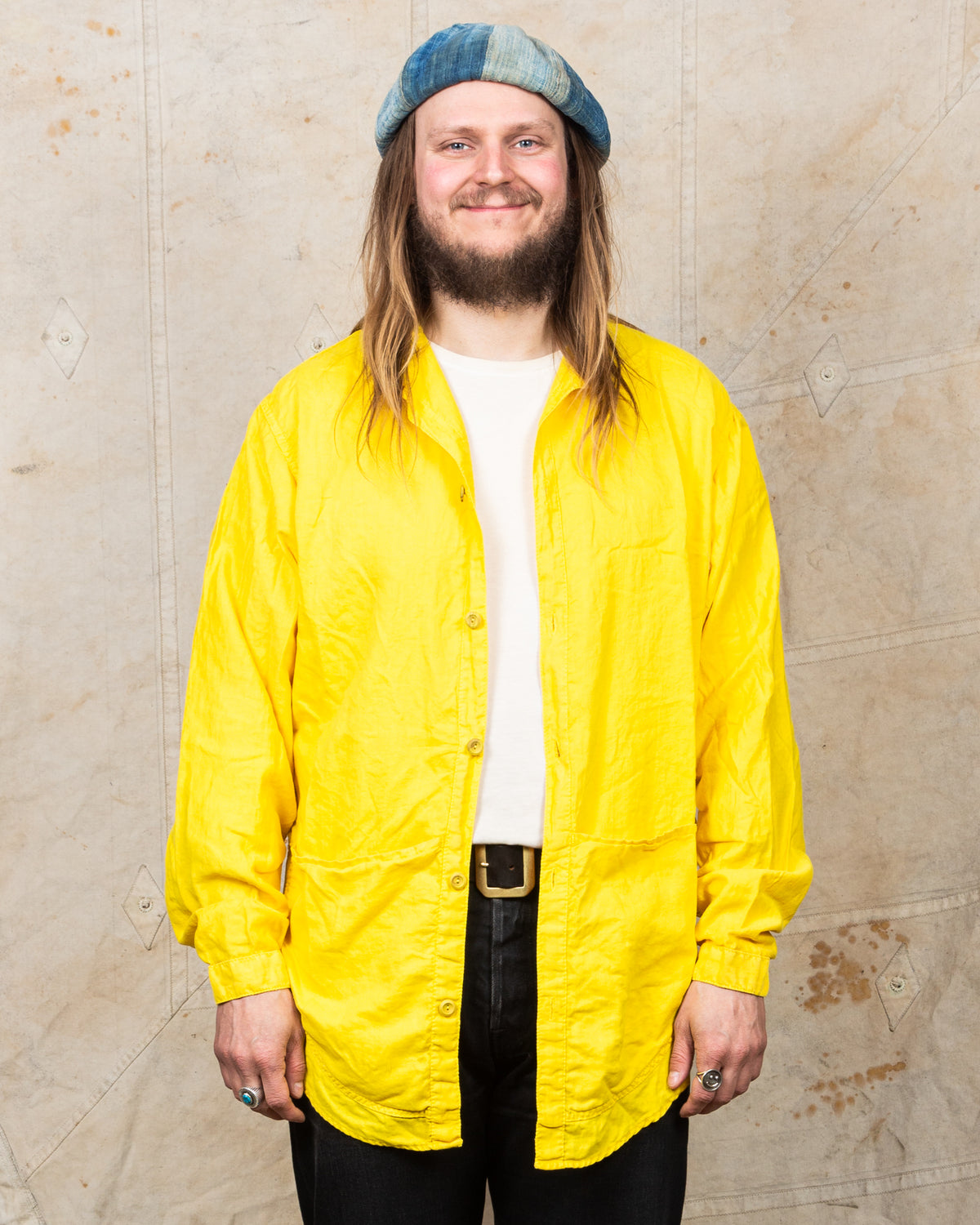 Tender Type 441 Compass Pocket Shirt Turmeric Dyed