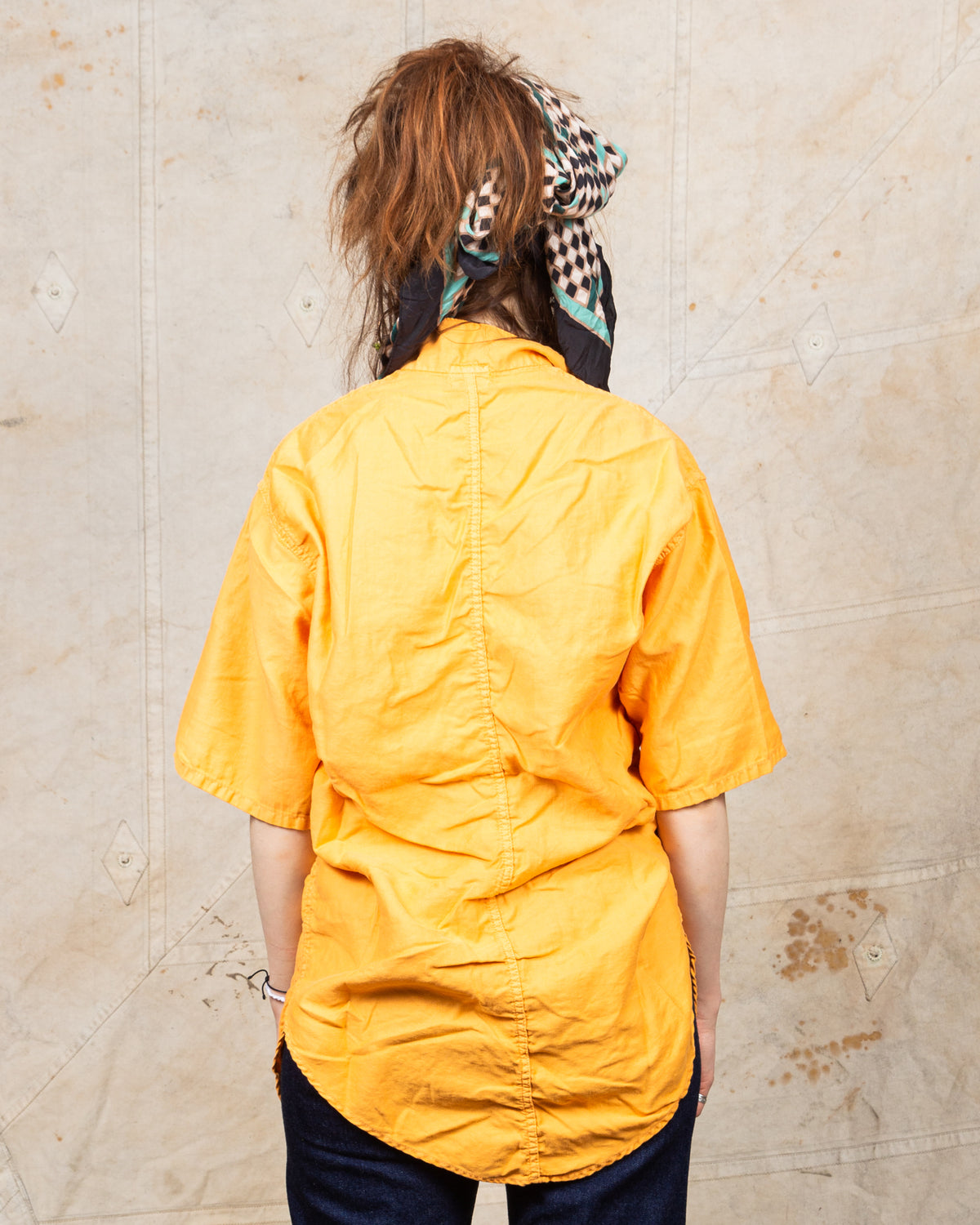 Tender Type 443 Short Sleeve Compass Pocket Shirt Annatto Dyed