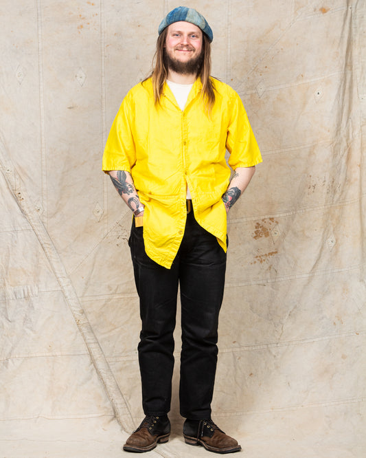 Tender Type 443 Short Sleeve Compass Pocket Shirt Turmeric Dyed
