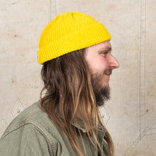 Tender Type 827 Drawn Knitted Hat Turmeric Dyed
