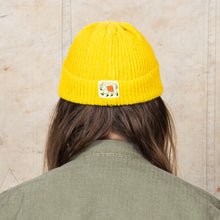 Tender Type 827 Drawn Knitted Hat Turmeric Dyed