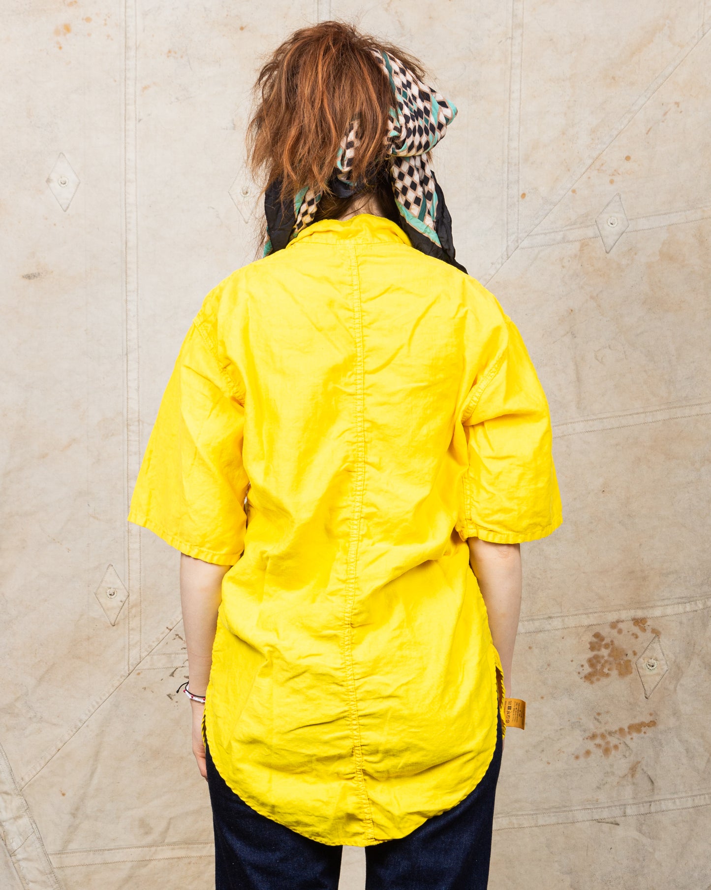 Tender Type 443 Short Sleeve Compass Pocket Shirt Turmeric Dyed