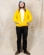 Tender Type 740 Bucket Pocket Rib Shoulder Cardigan Turmeric Dyed