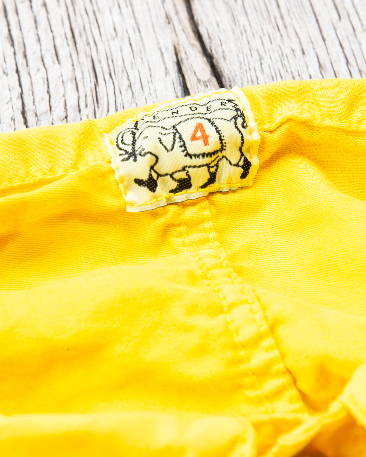 Tender Type 441 Compass Pocket Shirt Turmeric Dyed