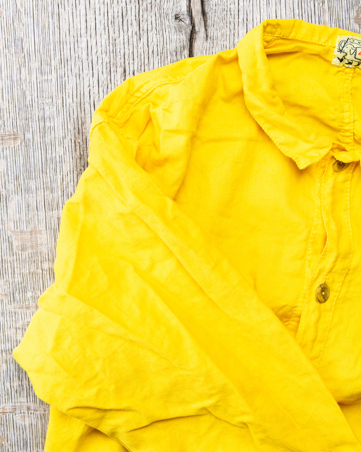 Tender Type 441 Compass Pocket Shirt Turmeric Dyed